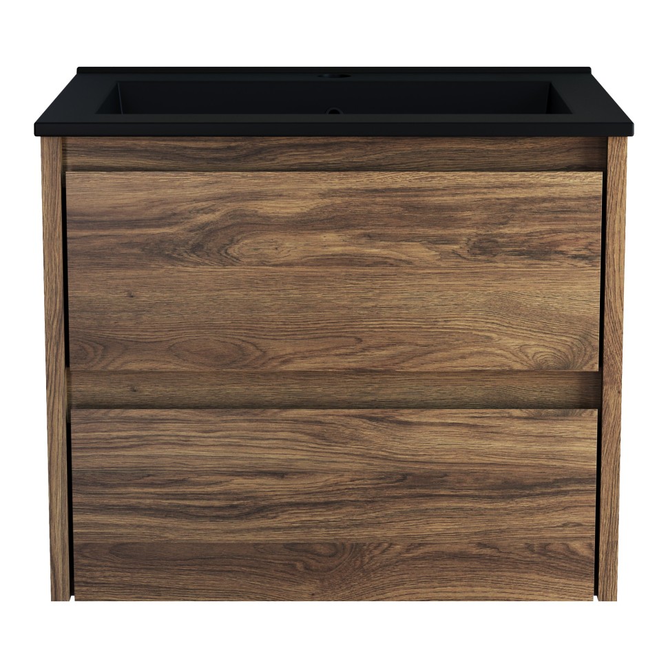 База под раковину Vincea  Gio 600 подвесная, 2 выкатных ящика soft-close, C.Oak