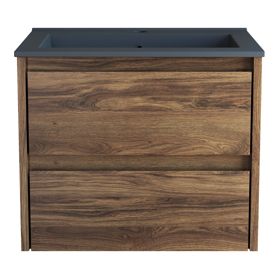 База под раковину Vincea  Gio 600 подвесная, 2 выкатных ящика soft-close, C.Oak
