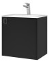 Тумба под раковину в ванную Uperwood Aurora 50 см, черный матовый