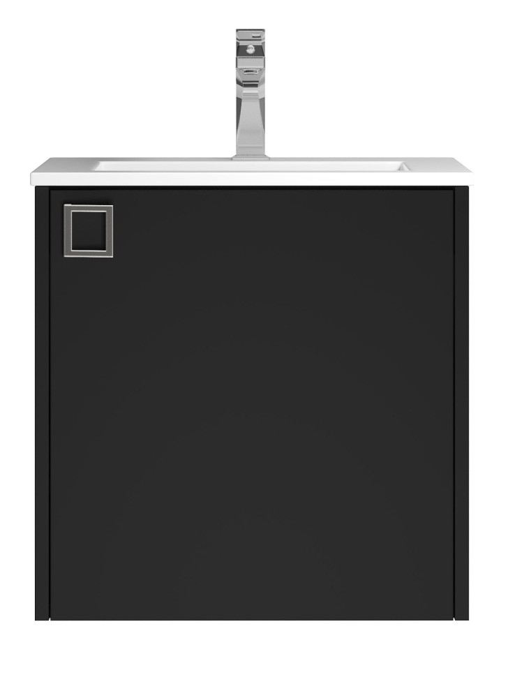 Тумба под раковину в ванную Uperwood Aurora 50 см, черный матовый