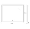 Зеркало BelBagno SPC-GRT-1000-800-LED-TCH-WARM