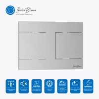 Кнопка смыва IBERICA BLANCA INOX-R нержавеющая сталь, хром матовый (IB.B015.01)