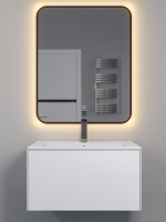 Тумба под раковину 65 см, Uperwood Parma Premium, белая