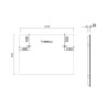 Зеркало LED VLM-3VN120 1200х800 c сенсорным выключателем и диммером