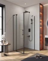 Душевой уголок CEZARES SLIDER-AH-1-100-90/100-C-NERO