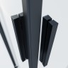 Душевой уголок Soft 2 VSS-3SO2900CLB, 900*900, черный, стекло прозрачное