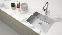 Мойка LASSAN 54 UNI, нерж. сталь, LA54-BS, брашированная нерж. сталь, 540х440мм, Paulmark