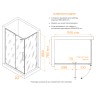 Душевой уголок RGW CL-46B 1200x800  