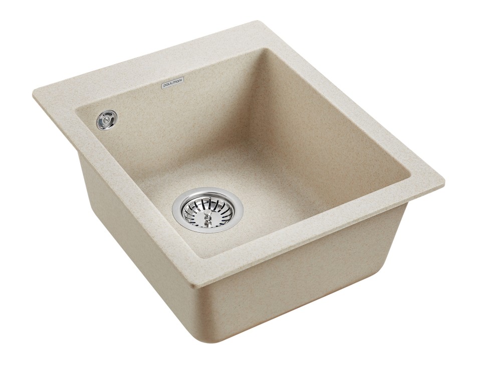 Мойка KANTE 40, IT-GRANIT, PM104249-BE, бежевый, 415х490 мм, Paulmark