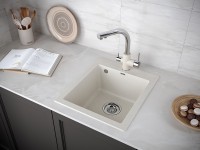 Мойка KANTE 40, IT-GRANIT, PM104249-BE, бежевый, 415х490 мм, Paulmark