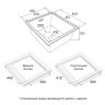Мойка LUMI 41UNI, IT-GRANIT, LU41-WH, белый, 410х460, Paulmark