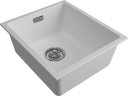 Мойка LUMI 41UNI, IT-GRANIT, LU41-WH, белый, 410х460, Paulmark