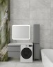 Тумба подвесная STYLE LINE "Даллас 120" Люкс Плюс серая с раковиной ESTETUS Даллас 1200*480 левый