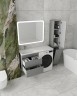 Тумба подвесная STYLE LINE "Даллас 120" Люкс Плюс серая с раковиной ESTETUS Даллас 1200*480 левый