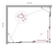 Душевой уголок BelBagno LUCE-AH-22-145/120-C-Cr