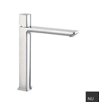 Смеситель для раковины Demm My Time, однорычажный, с донным клапаном, высокий корпус, чёрный матовый