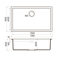 Кухонная мойка Omoikiri Yamakawa 75-Integra-WG Artceramic/wind green