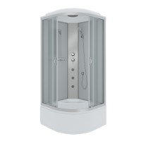 Душевая кабина Niagara Classic NG-2307-14G (80х80х215) высокий поддон(40см),стекло матовое,4 места