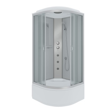 Душевая кабина Niagara Classic NG-2307-14G (80х80х215) высокий поддон(40см),стекло матовое,4 места