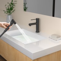 Смеситель для раковины с гигиеническим душем Timo Saona 2360/03G черный