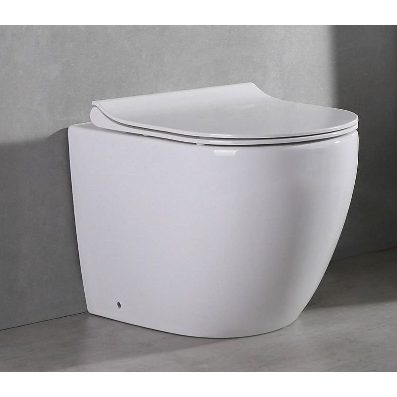 Унитаз приставной Ceramalux белый NS-3176