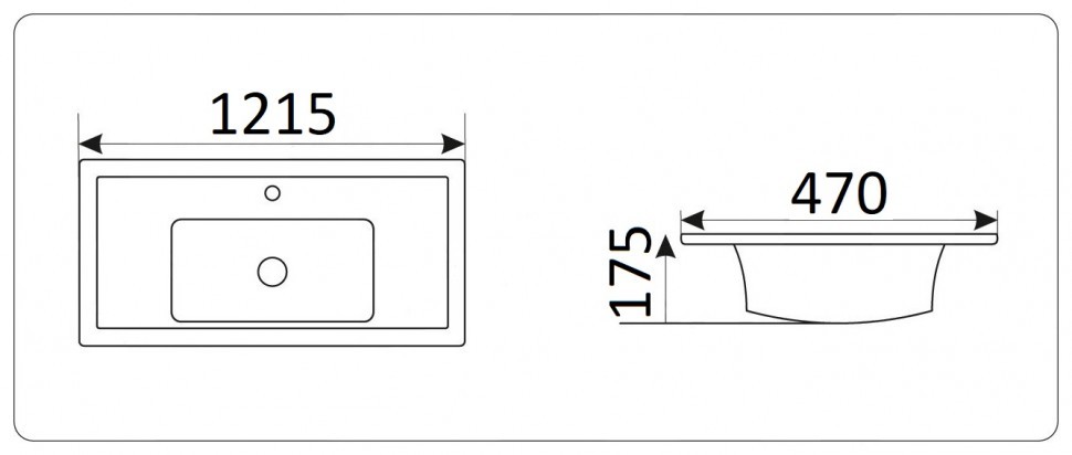 Умывальник CeramaLux 840-120
