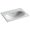 Раковина накладная CERAMICANOVA Sabo с отверстием под смеситель 600x460x130 белый