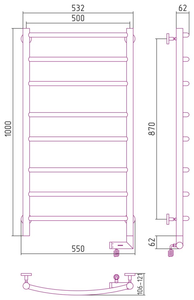 Галант 2.0 1000х500 МЭМ правый