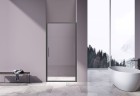 Душевая дверь Slim 8mm VDP-4SL900CLGM, вороненая сталь, стекло прозрачное