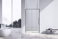 Душевая дверь Slim-N VDS-4SN140CLGM, 1400, вороненая сталь, стекло прозрачное