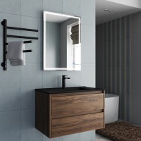 База под раковину Vincea  Gio 800 подвесная, 2 выкатных ящика soft-close, C.Oak
