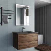 База под раковину Vincea  Gio 800 подвесная, 2 выкатных ящика soft-close, C.Oak