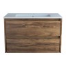 База под раковину Vincea  Gio 800 подвесная, 2 выкатных ящика soft-close, C.Oak