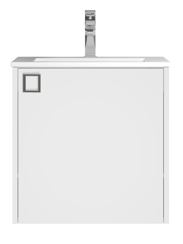 Тумба под раковину в ванную Uperwood Aurora 50 см, белый матовый
