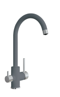 Смеситель для кухни Uperwood Quartz Premium UPD-01-03, с каналом для фильтрованной воды, серый