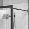 Душевая перегородка Walk-In VSW-1HP900FLGM, 900*2000, вороненая сталь, стекло рифленое
