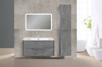 База под раковину Paola 1000 подвесная, 2 выкатных ящика soft close, Beton
