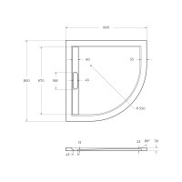 Поддон из искусственного мрамора CEZARES TRAY-AS-R-80-30-W