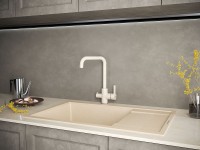 Смеситель для кухни Logas, песок, Lo213021-302, Paulmark