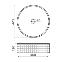 Раковина для ванной Omoikiri Akira-WH Natceramic/белый