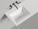 Раковина столешница ONDA FLOW SQUARE 600-3000х400-700х138 S-Stone Матовое