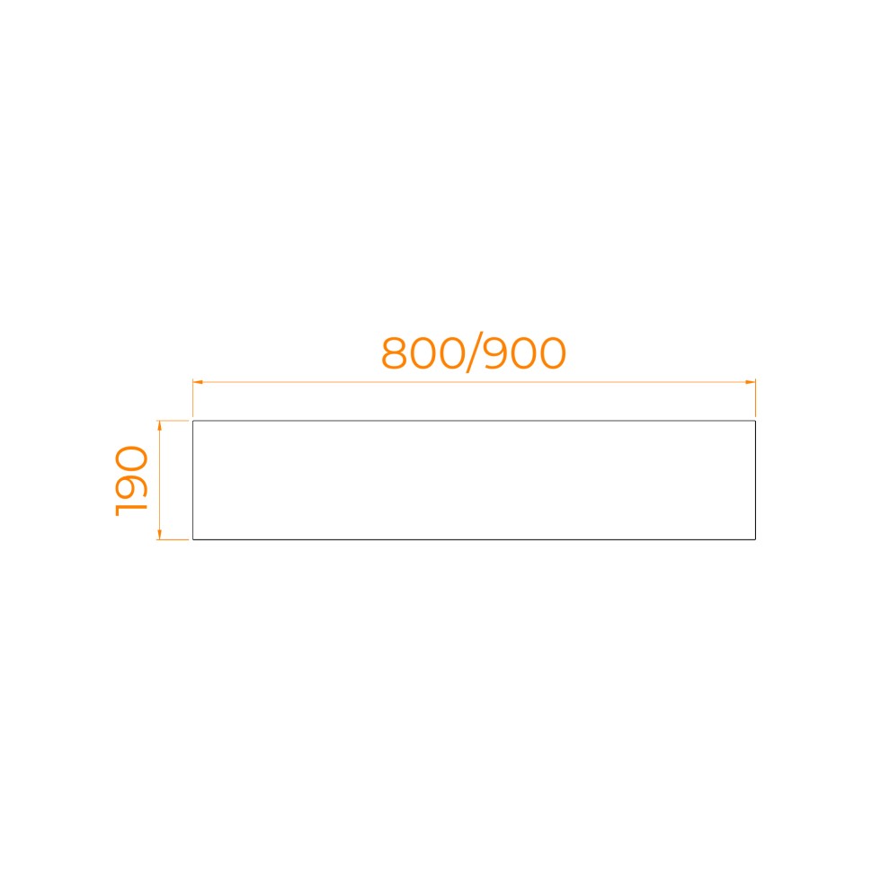Экран для поддона RGW NB/LUX боковой (900)
