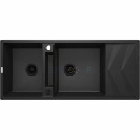 Гранитная мойка - магнитная, 2-чаши с осушкой