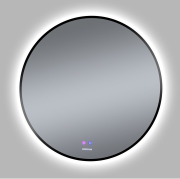 Зеркало COSMO-норма BLACK (800*800*45) LED с сенсорным выключателем и подогревом