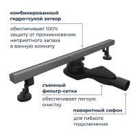 Душевой трап RGW SDR-51Gr (600)