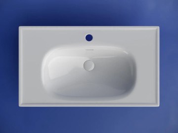Раковина накладная CERAMICANOVA Sabo с отверстием под смеситель 800x460x130 белый