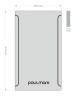 Разделочная доска PLATTE-375, HPL-пластик, Pl375-SD, дуб делано, 375х220мм, Paulmark