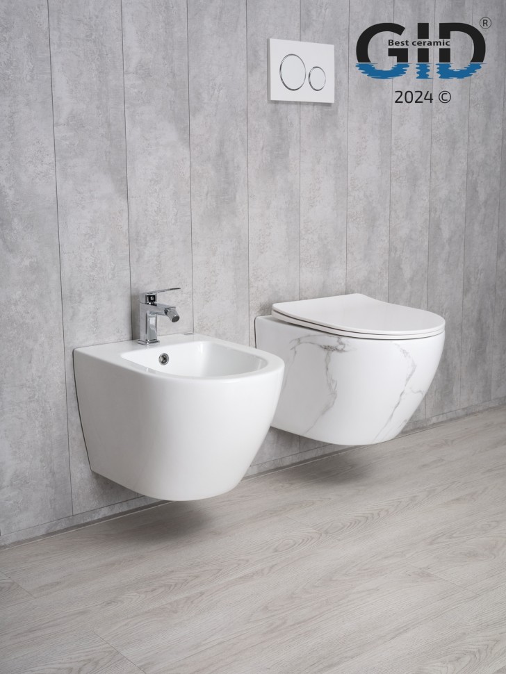 Унитаз подвесной Gid Ws2198 (СС) 62228Y под камень глянцевый 49x36x35.5