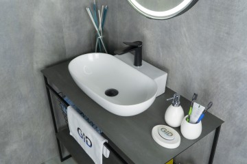 Раковина Gid N9234 51133 накладная белая 56x39x12.5