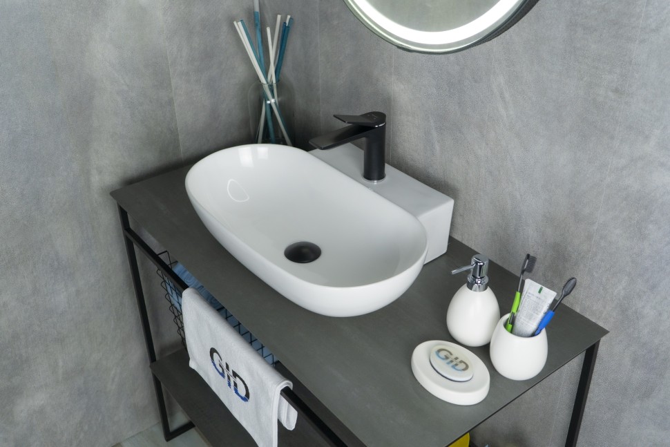 Раковина Gid N9234 51133 накладная белая 56x39x12.5